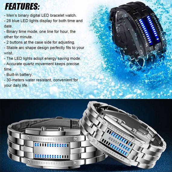 Men's Sanwood Digital LED Bracelet Watch