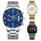 Men's Gold Quartz Watch Top Brand Luxury Watches Fashion Wristwatches