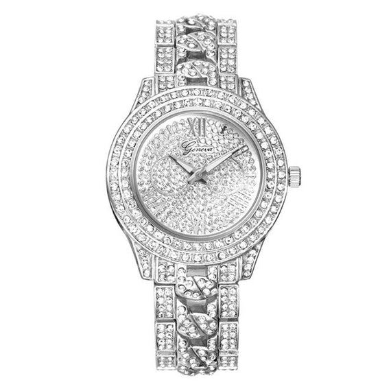 Luxury Diamond Quartz Watch