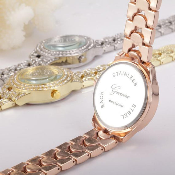 Luxury Diamond Quartz Watch