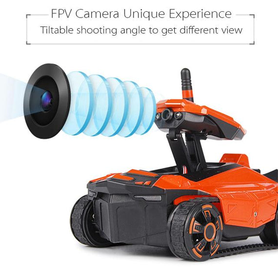 Wifi FPV 0.3MP HD Camera App Remote Control Spy Tank RC Toy Phone Controlled Robot