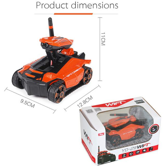 Wifi FPV 0.3MP HD Camera App Remote Control Spy Tank RC Toy Phone Controlled Robot