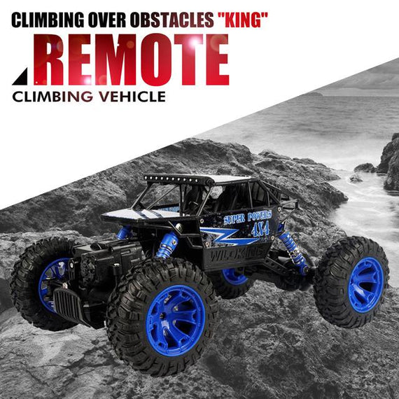 NEW BRIGHT 1:18 4WD SCALE RADIO CONTROL VEHICLE - BLUE/RED/GREEN 2.4 GHZ