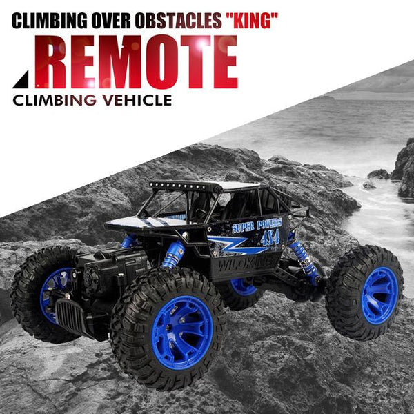 NEW BRIGHT 1:18 4WD SCALE RADIO CONTROL VEHICLE - BLUE/RED/GREEN 2.4 GHZ