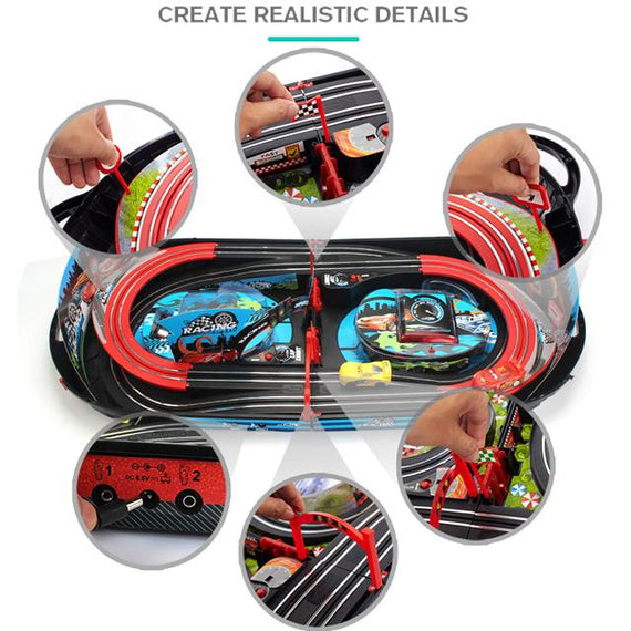 ELECTRIC / MANUAL TELECONTROL TRACK RACING TOY